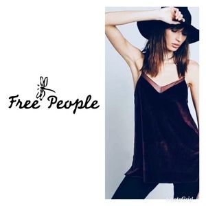 Free people Cami Tank in Velvet black